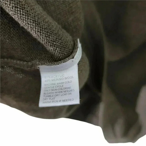 Ann Taylor Loft Brown Accordion Pleated Merino Swe - Picture 3 of 5